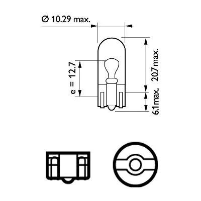 SET 2 BECURI FARA SOCLU W5W 12V PHILIPS(blister) SET 2 BECURI FARA SOCLU W5W 12V PHILIPS(blister)