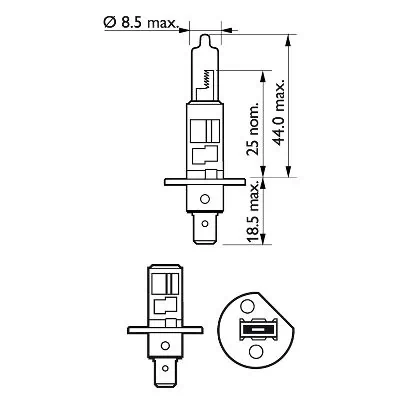 BEC FAR H1 55W 12V VISION PLUS PHILIPS BEC FAR H1 55W 12V VISION PLUS PHILIPS